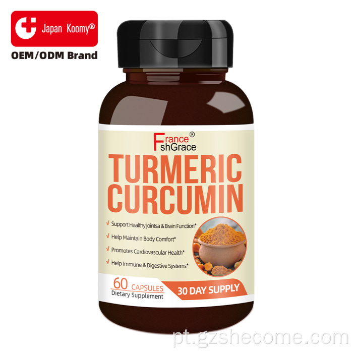 Cápsulas de cúrcuma Shecome Cápsulas de curcumina antioxidante